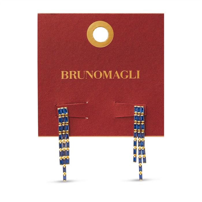 Bruno Magli Gabriella Gold Earrings, Zaffiro