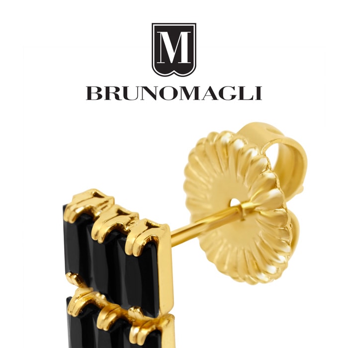 Bruno Magli Gabriella Gold Earrings, Nera