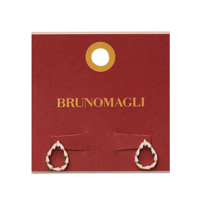 Bruno Magli Stefania Gold Earrings, Diamante