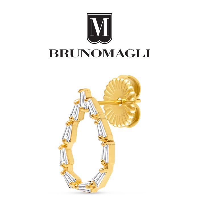 Bruno Magli Stefania Gold Earrings, Diamante