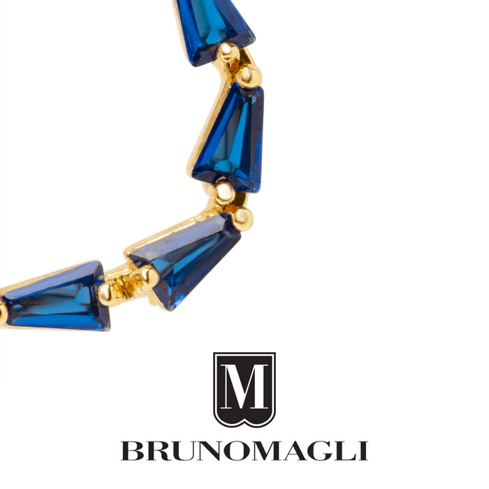 Bruno Magli Stefania Gold Earrings, Zaffiro