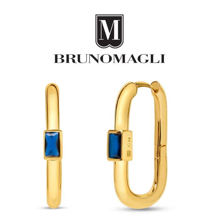 Bruno Magli Daniela Gold Earrings, Zaffiro