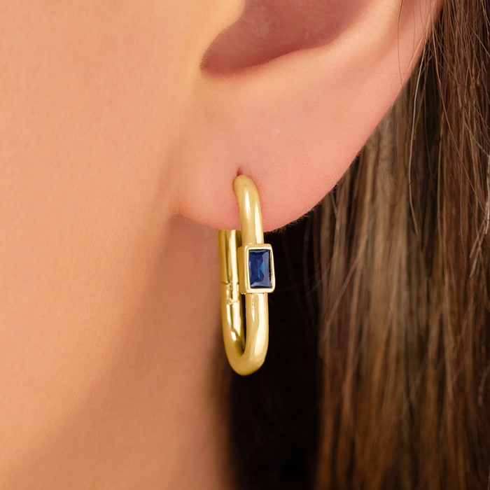 Bruno Magli Daniela Gold Earrings, Zaffiro