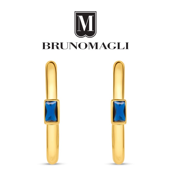 Bruno Magli Daniela Gold Earrings, Zaffiro