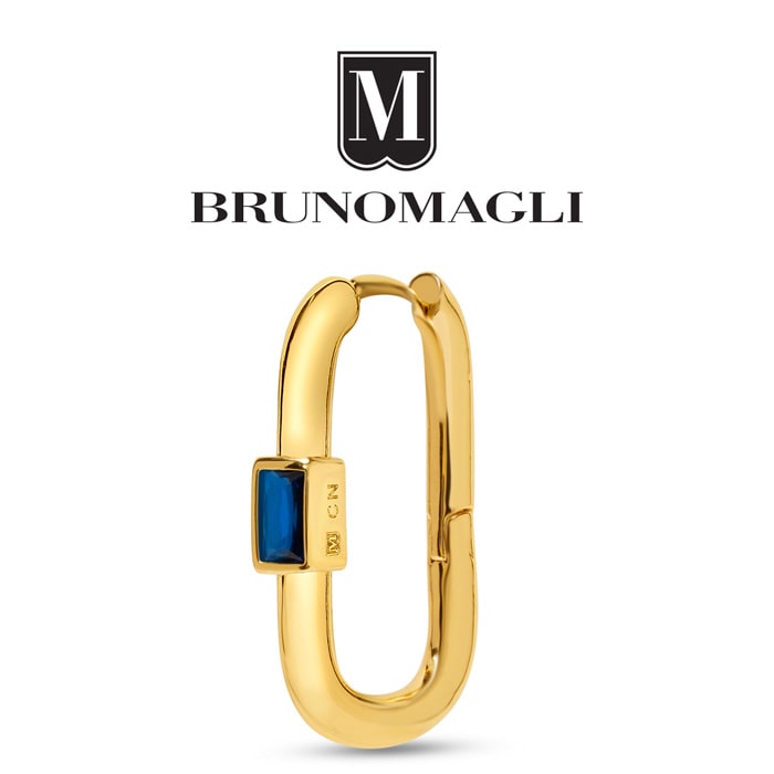 Bruno Magli Daniela Gold Earrings, Zaffiro