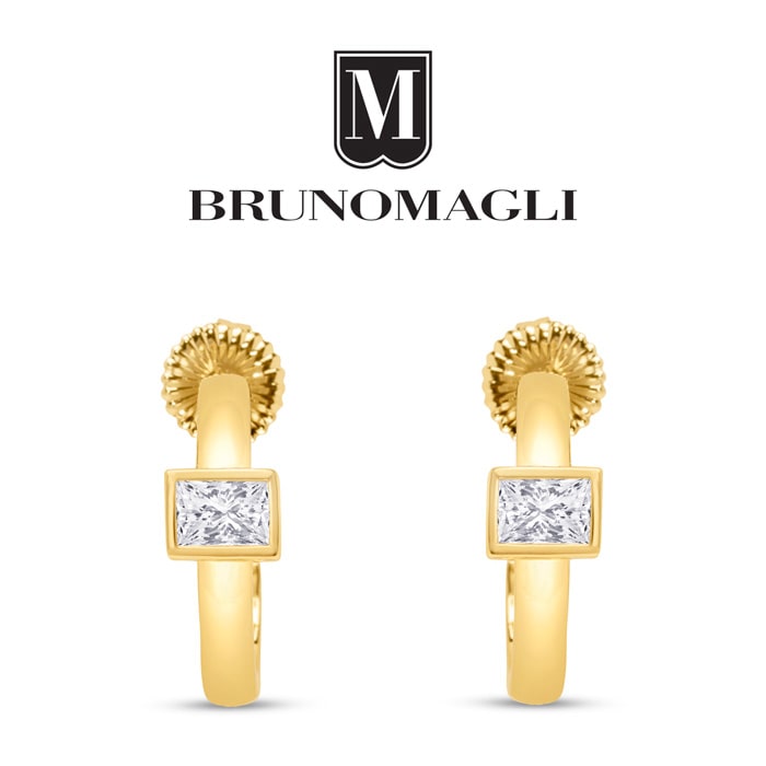 Bruno Magli Felecia Gold Earrings, Diamante