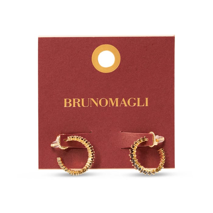 Bruno Magli Adelina Gold Earrings, Nera