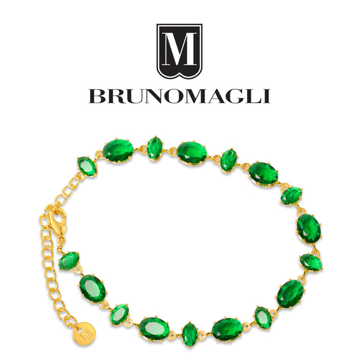 Bruno Magli Michela Gold Bracelet, Smeraldo