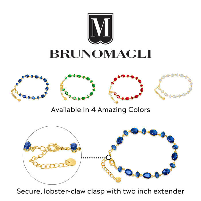 Bruno Magli Michela Gold Bracelet, Smeraldo