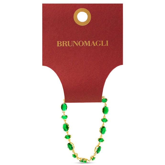 Bruno Magli Michela Gold Bracelet, Smeraldo