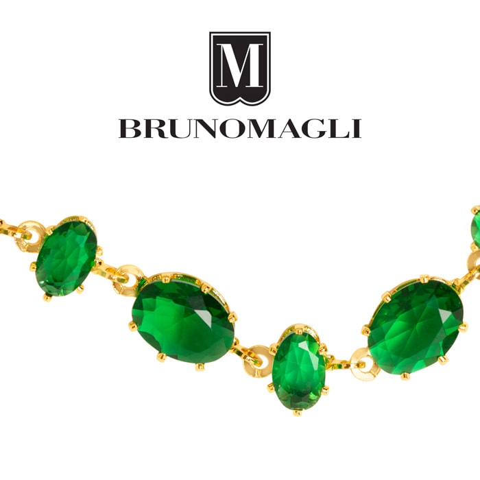 Bruno Magli Michela Gold Bracelet, Smeraldo