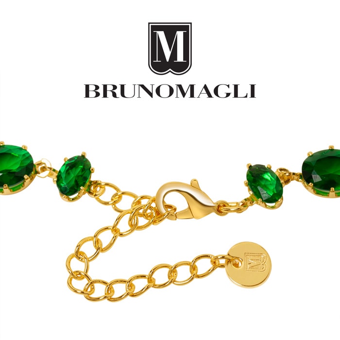 Bruno Magli Michela Gold Bracelet, Smeraldo