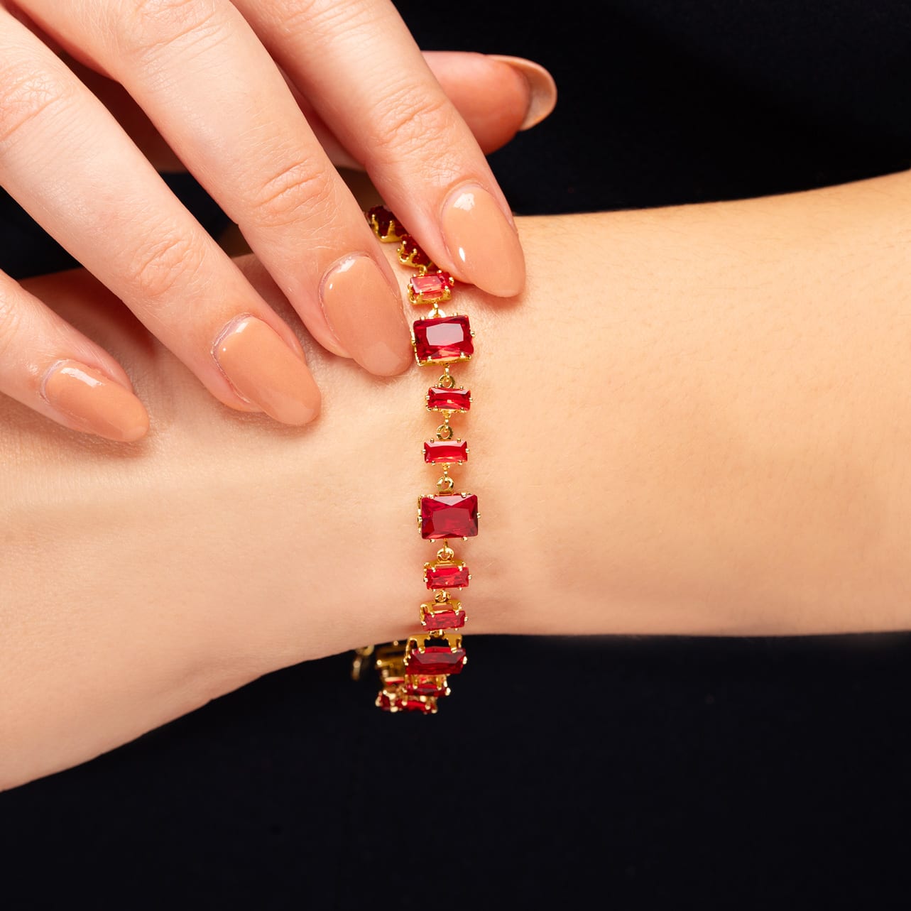 Bruno Magli Pasqualina Gold Bracelet, Rubino