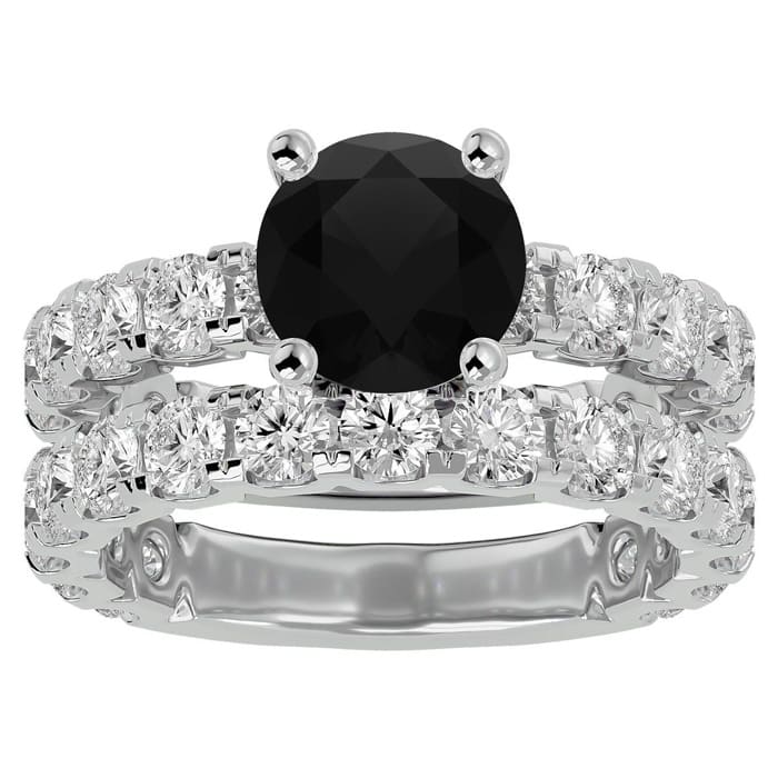 3 Carat Semi Mount Bridal Set In 14K White Gold