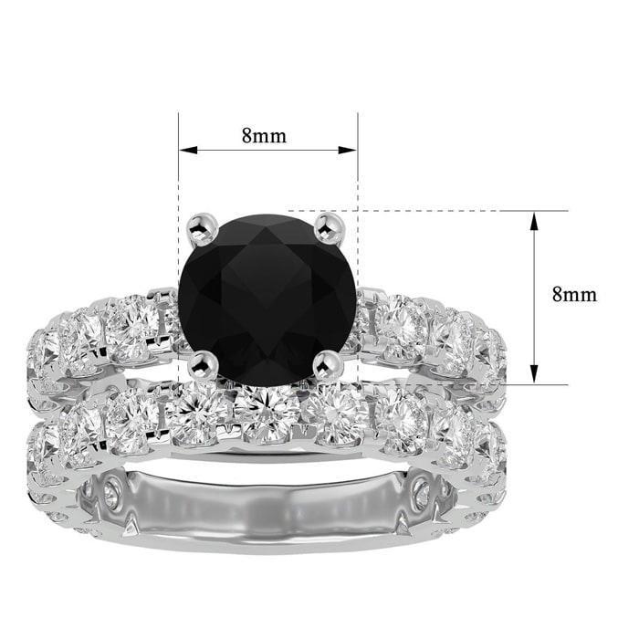 3 Carat Semi Mount Bridal Set In 14K White Gold