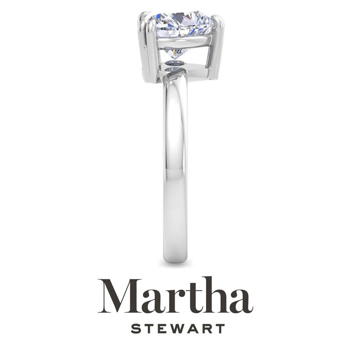 Martha Stewart 2 Carat Heart Shape Lab Grown Diamond Solitaire Engagement Ring In Sterling Silver