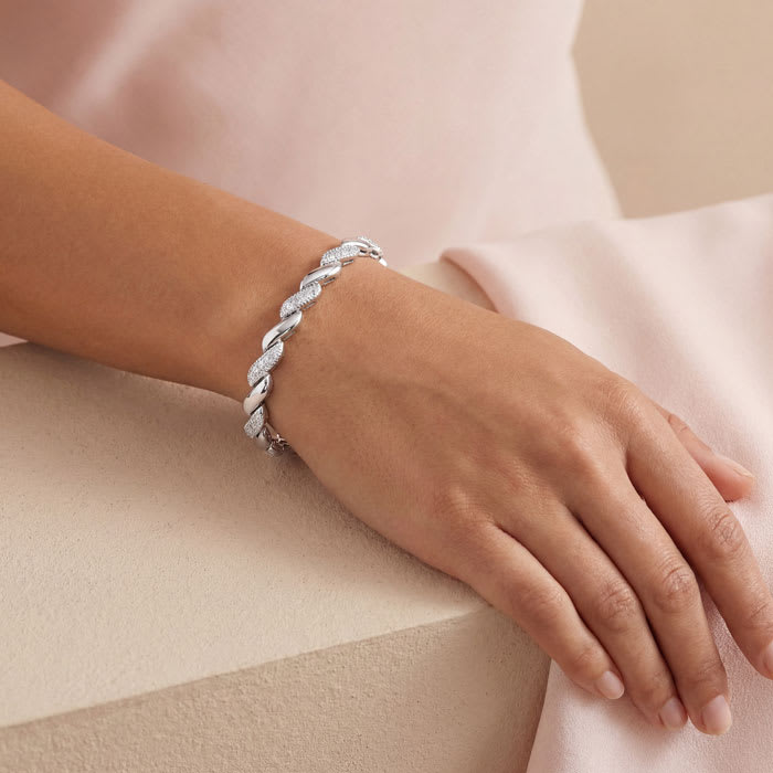 Jaclyn Smith 1 Carat Moissanite Bracelet, 7 Inches