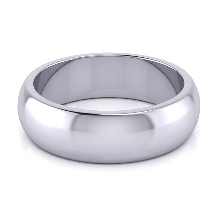 Estate Jewelry 925 Sterling Silver 6MM Wedding Band