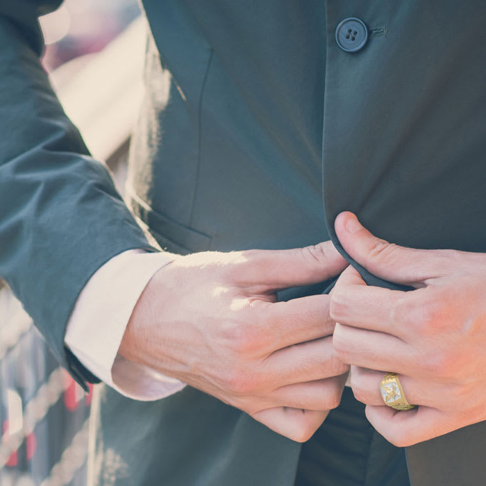 Fly High! American Eagle Nugget Ring