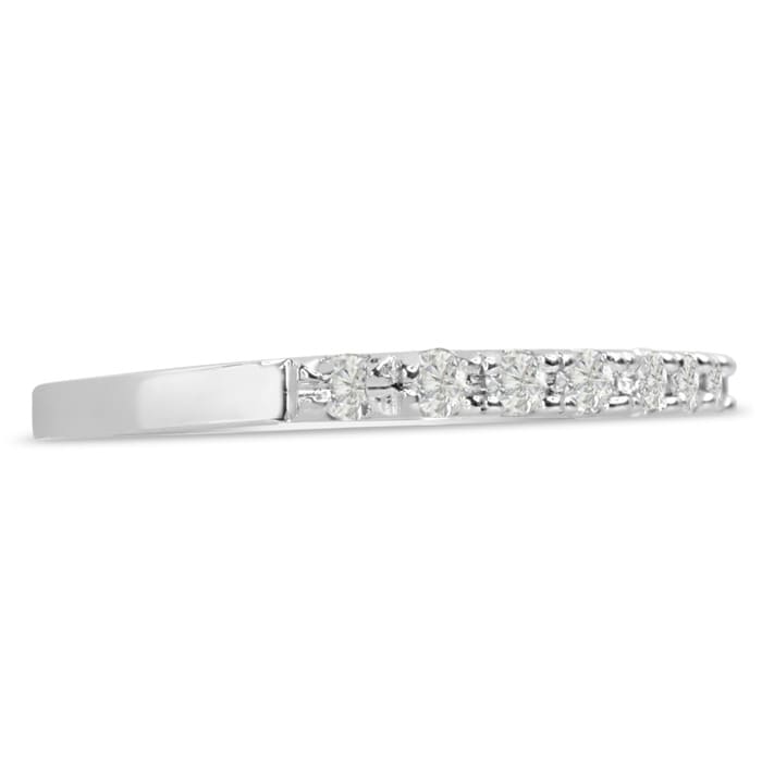 1/4 Carat Diamond Wedding Band In 14 Karat White Gold