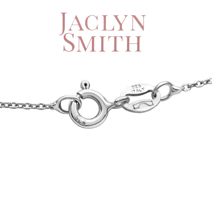 Jaclyn Smith 1/4 Carat Moissanite Solitaire Necklace In White Gold With Free Chain