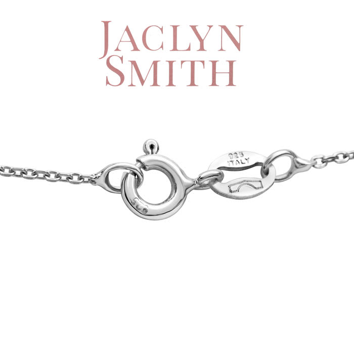 Jaclyn Smith 1/2 Carat Moissanite Solitaire Necklace In White Gold With Free Chain