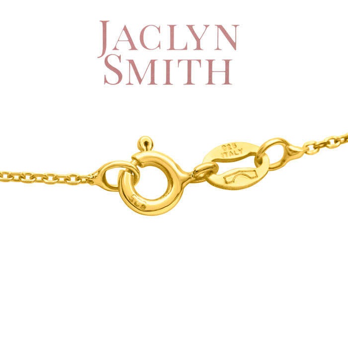 Jaclyn Smith 2 Carat Moissanite Solitaire Necklace In Yellow Gold