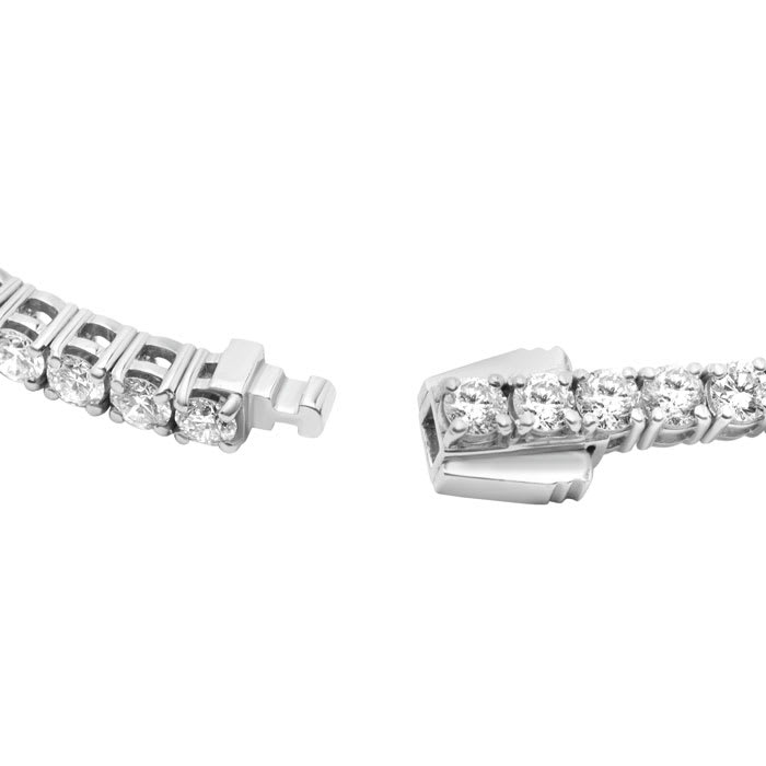 5.82 Carat Lab Grown Diamond Tennis Bracelet In Sterling Silver, 7 Inches