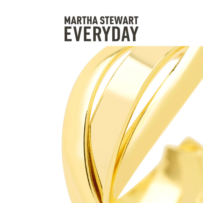 Martha Stewart Everyday Twist Hoop Earrings In Gold