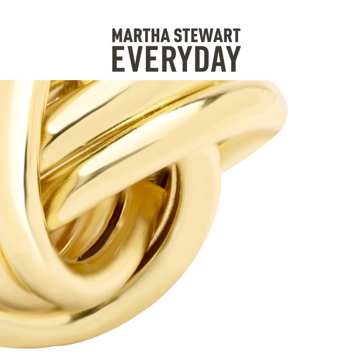 Martha Stewart Everyday Circle Stud Earrings In Gold