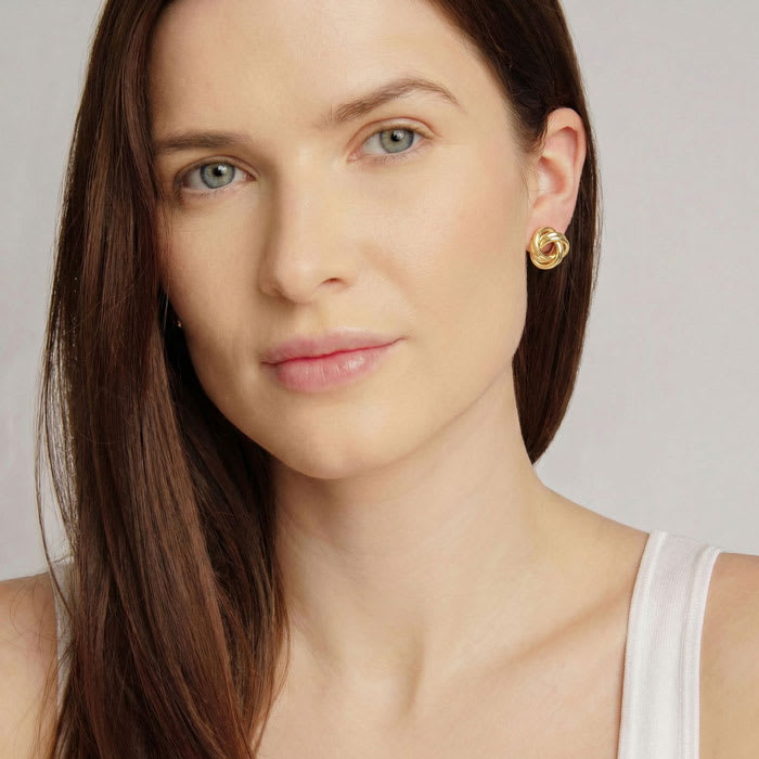 Martha Stewart Everyday Circle Stud Earrings In Gold