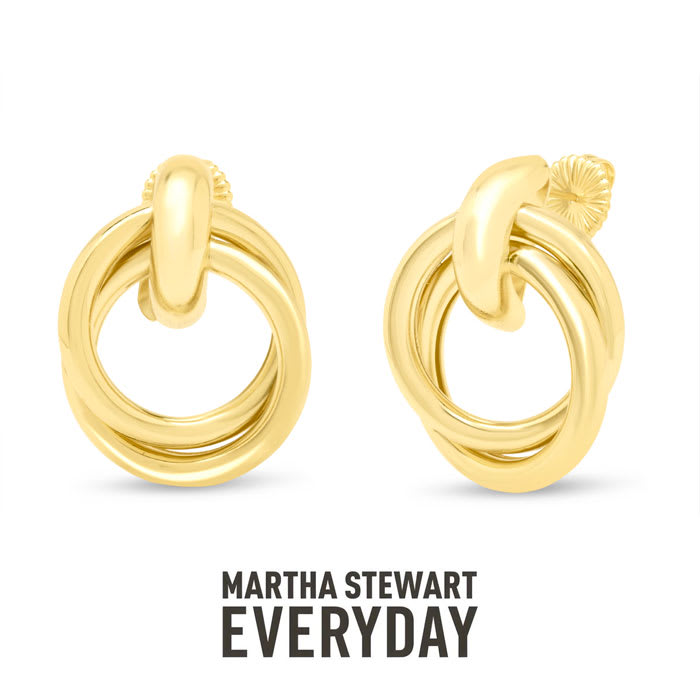 Martha Stewart Everyday City Drop Earrings In Gold