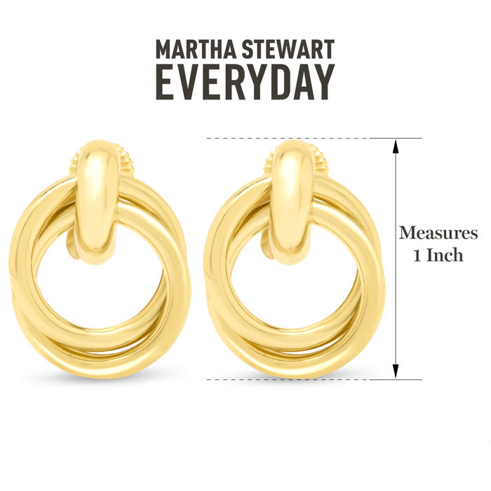Martha Stewart Everyday City Drop Earrings In Gold