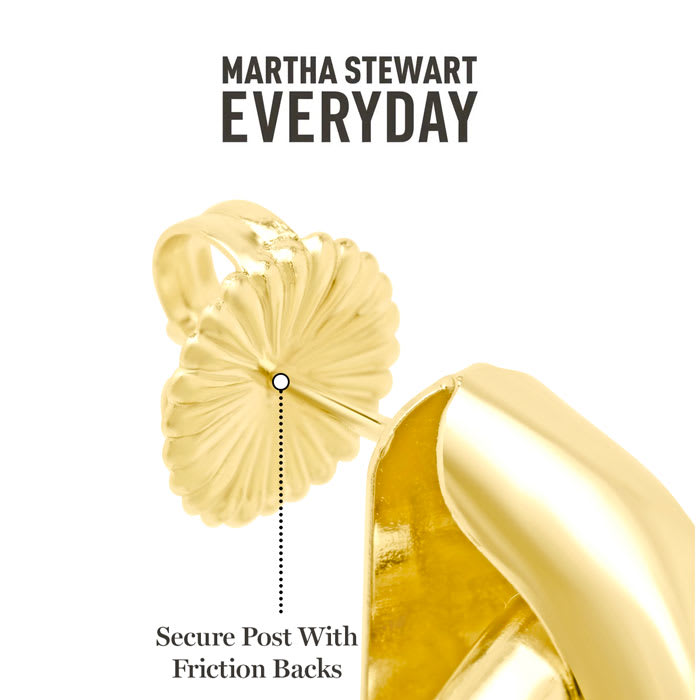 Martha Stewart Everyday City Drop Earrings In Gold