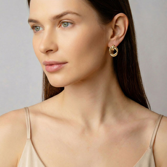 Martha Stewart Everyday City Drop Earrings In Gold