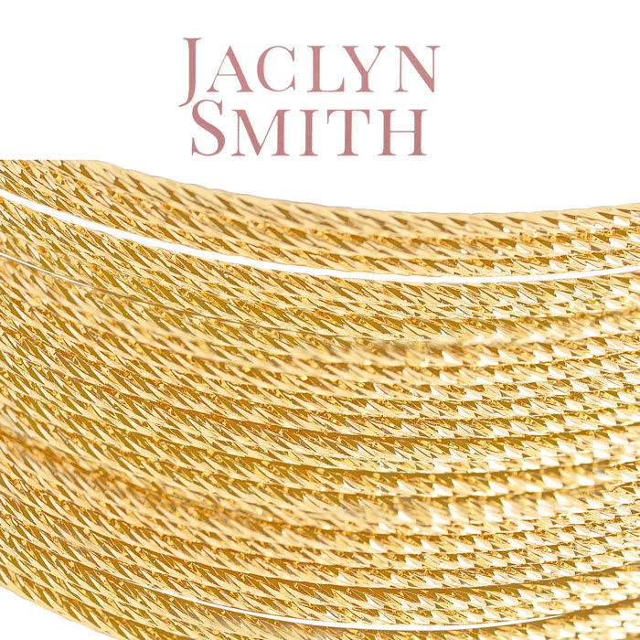 Jaclyn Smith Luminescent Wide Gold Cuff Bracelet