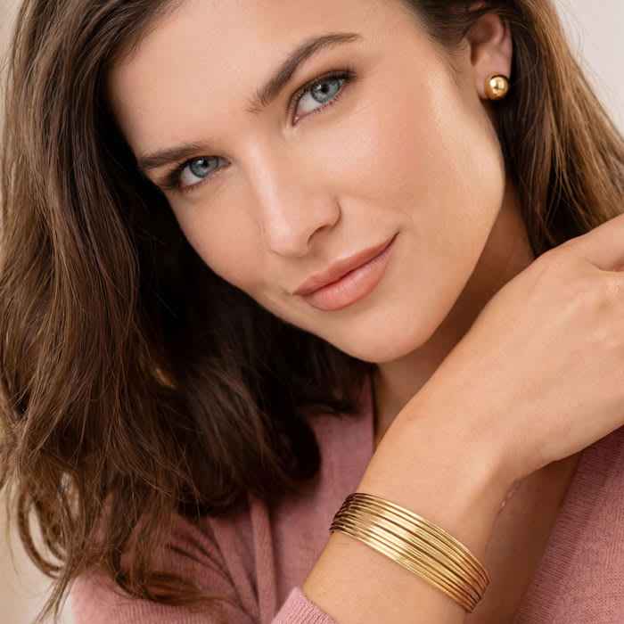 Jaclyn Smith Gold Cuff Bracelet