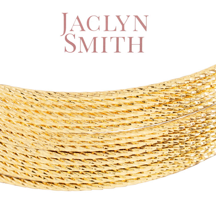 Jaclyn Smith Luminescent Gold Cuff Bracelet