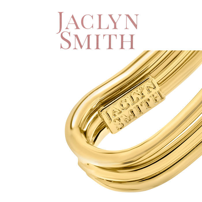 Jaclyn Smith Split Gold Cuff Bracelet
