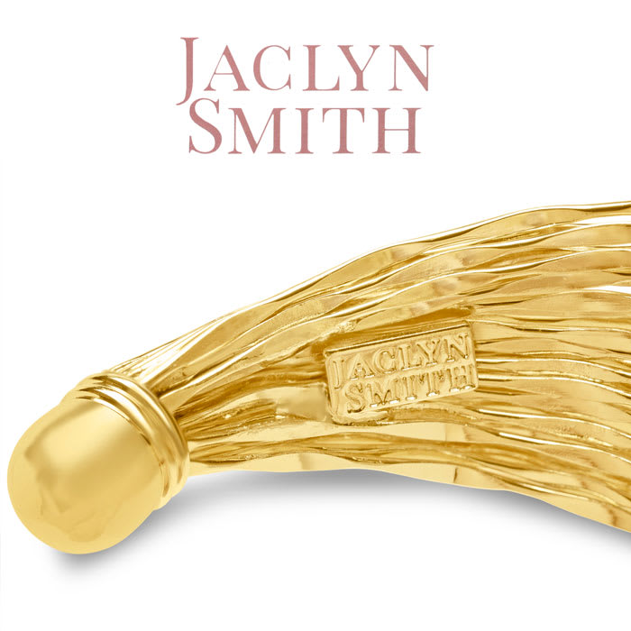 Jaclyn Smith Wide Gold Cuff Bracelet