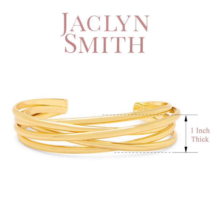 Jaclyn Smith Classic Gold Cuff Bracelet