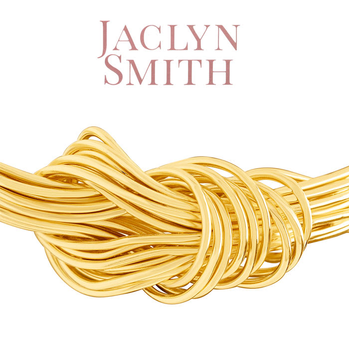 Jaclyn Smith Knotted Gold Cuff Bracelet