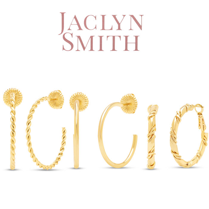 Jaclyn Smith Classic Gold Hoop Earrings Set of 3