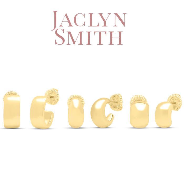 Jaclyn Smith Petite Gold Hoop Earrings Set of 3