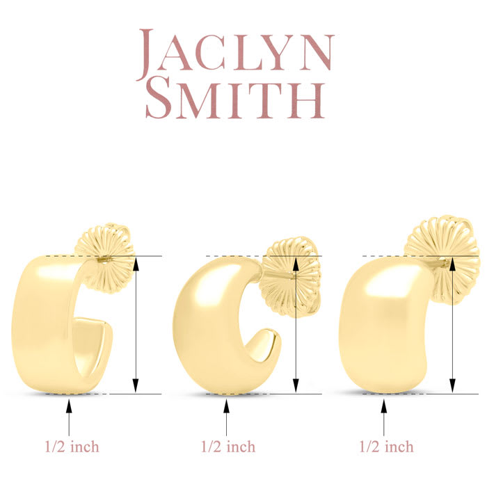 Jaclyn Smith Petite Gold Hoop Earrings Set of 3