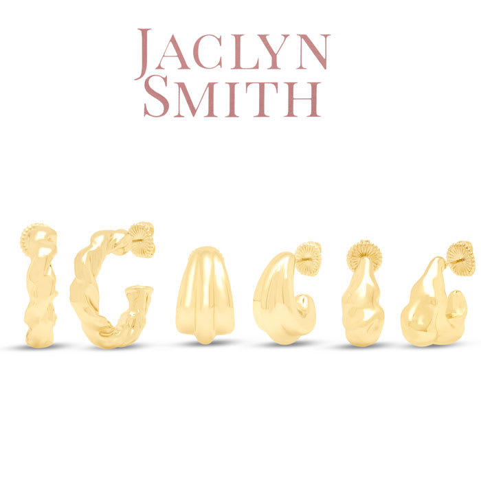 Jaclyn Smith Bold Gold Hoop Earrings Set of 3