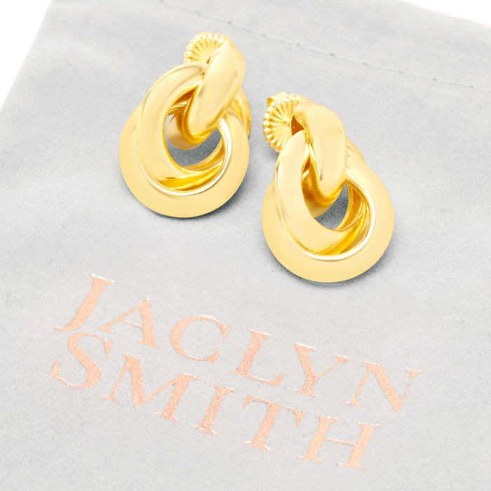 Jaclyn Smith Elegant Drop Earrings In Gold