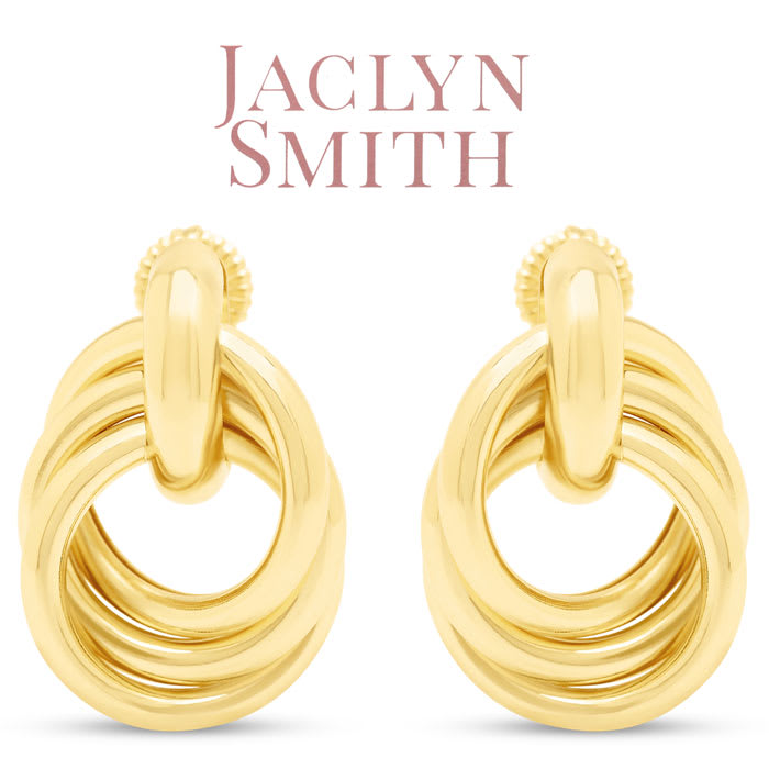 Jaclyn Smith Timeless Drop Earrings In Gold