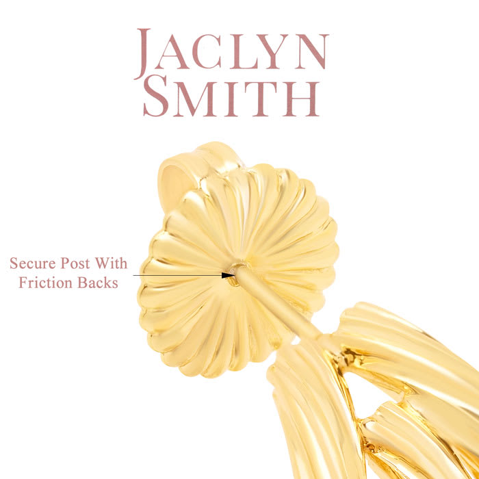 Jaclyn Smith Split Hoop Earrings In Gold