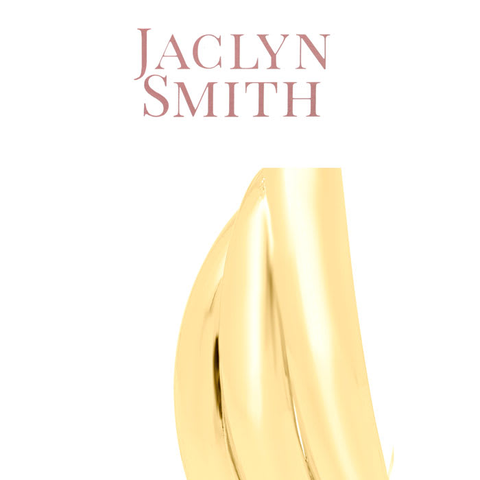 Jaclyn Smith Retro Hoop Earrings In Gold